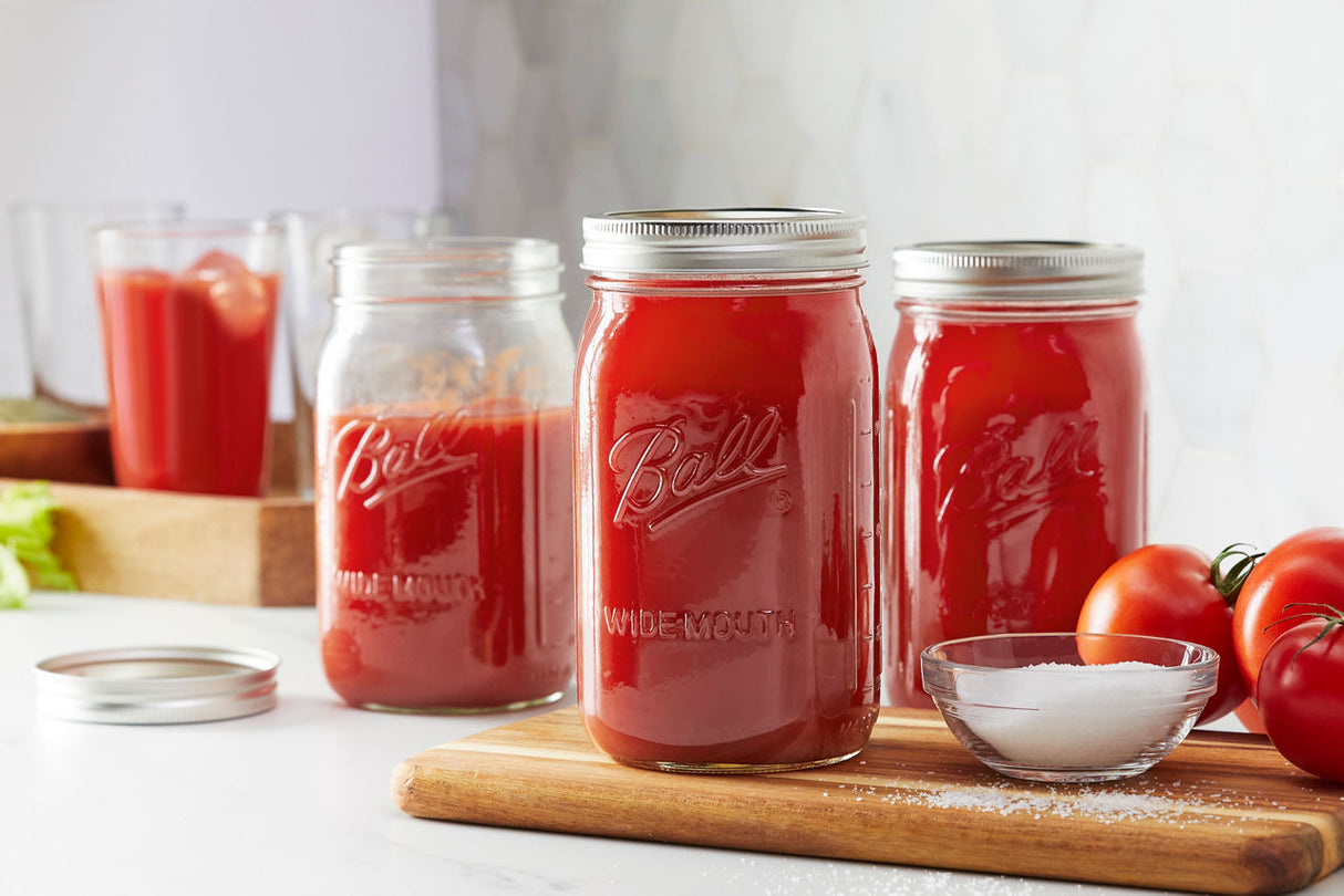Ball Glass Mason Jars with Lids and Bands, Wide Mouth, Quart 32 oz, 12 Ct-014400670008-LR-362630-4-LR eShop