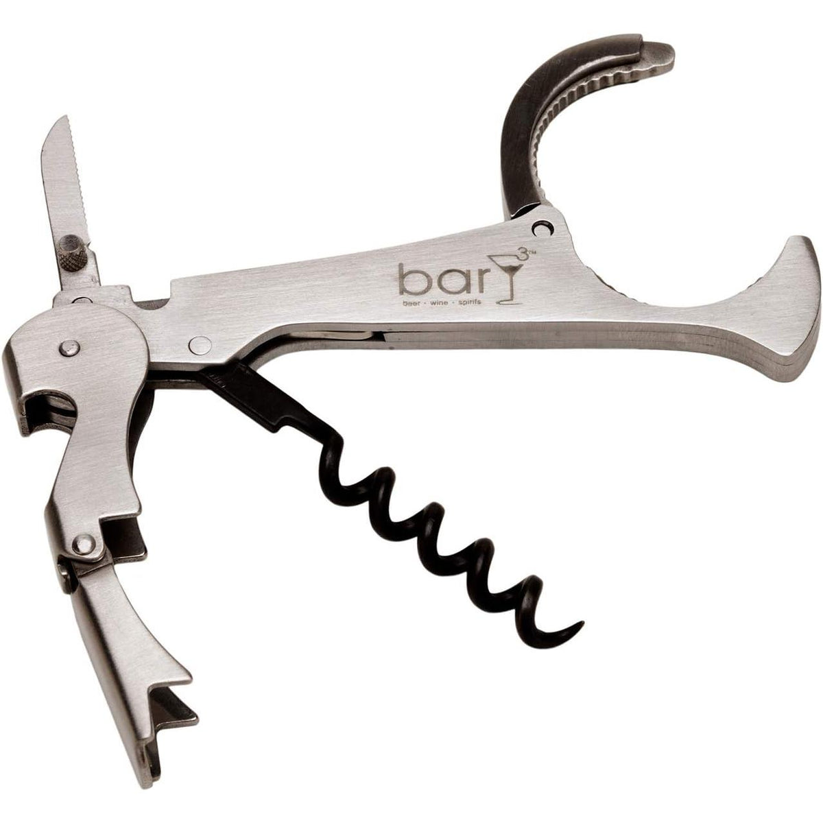 barY3 Waiters Corkscrew with Foil Cutter - Stainless Steel-819507013761-LR-344961-2-LR eShop