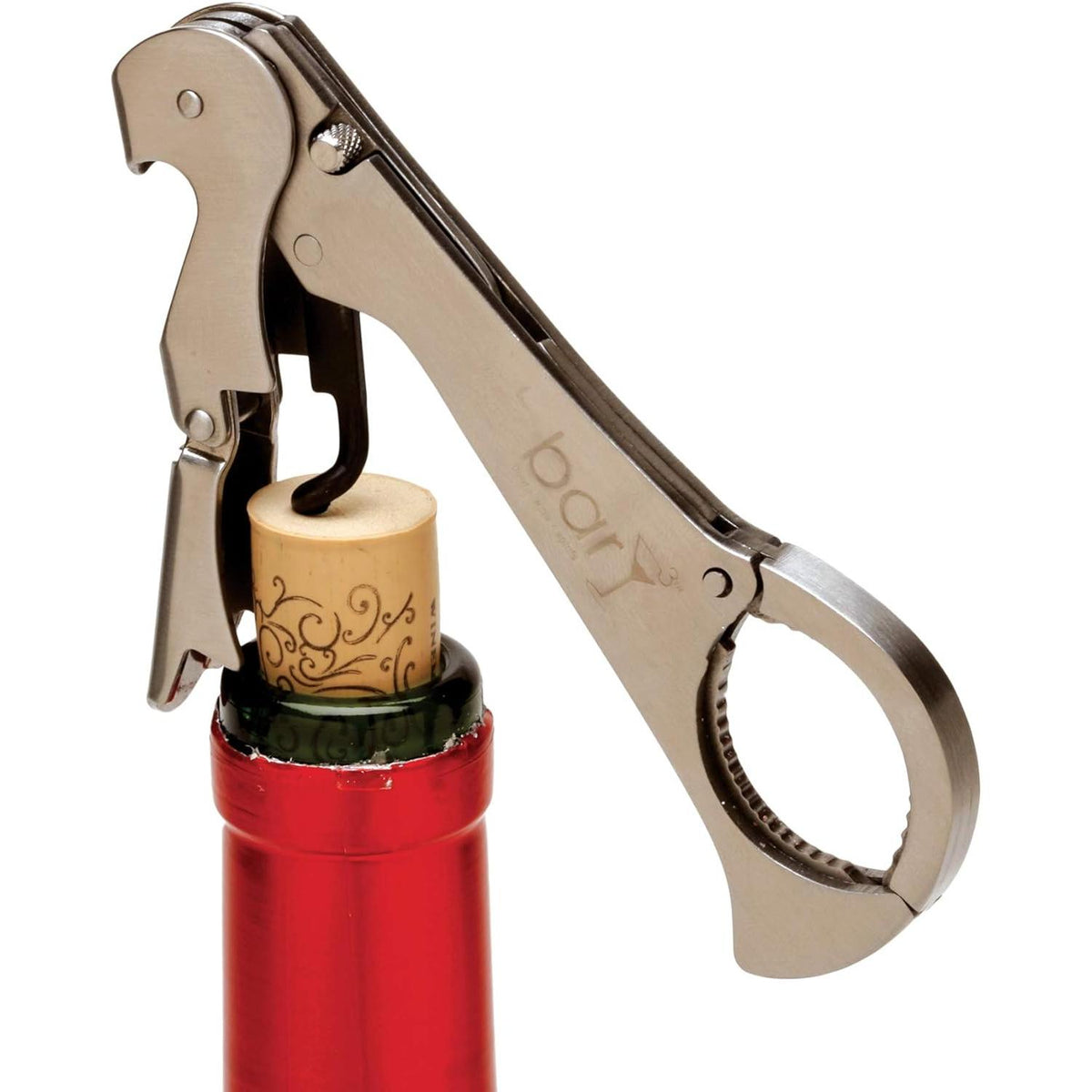barY3 Waiters Corkscrew with Foil Cutter - Stainless Steel-819507013761-LR-344961-3-LR eShop