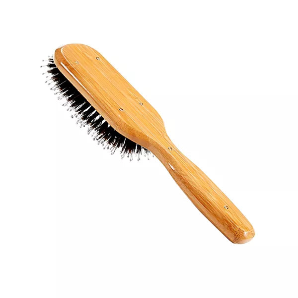BASS Brushes Shine & Condition Brush With Natural Boar Bristles And Premium Bamboo Handle - 9 Rows-736473100540-LR-346029-5-LR eShop