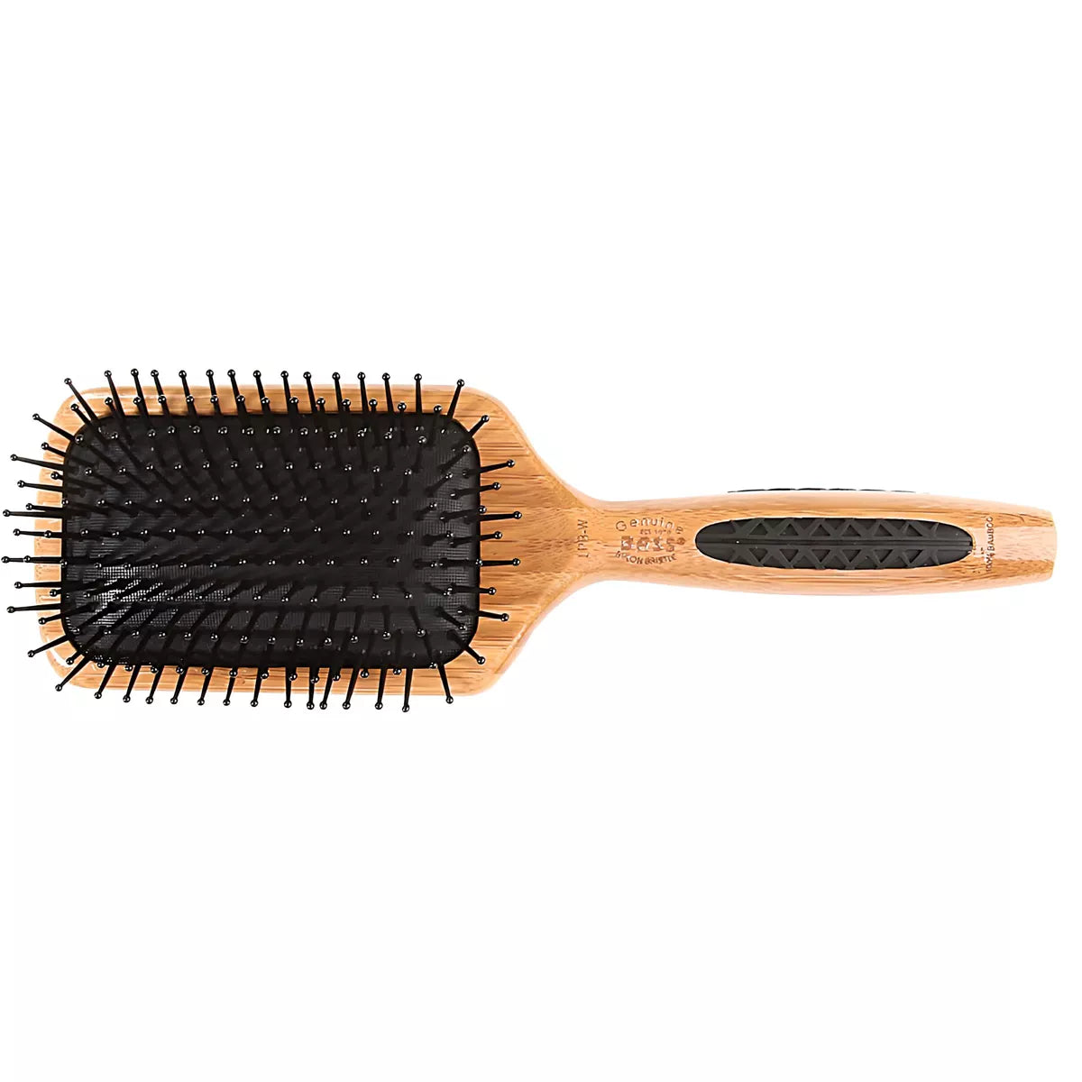 BASS Brushes Style & Detangle Hair Brush With Premium Bamboo Handle - Large Paddle with Nylon Pins-736473105309-LR-319796-1-LR eShop