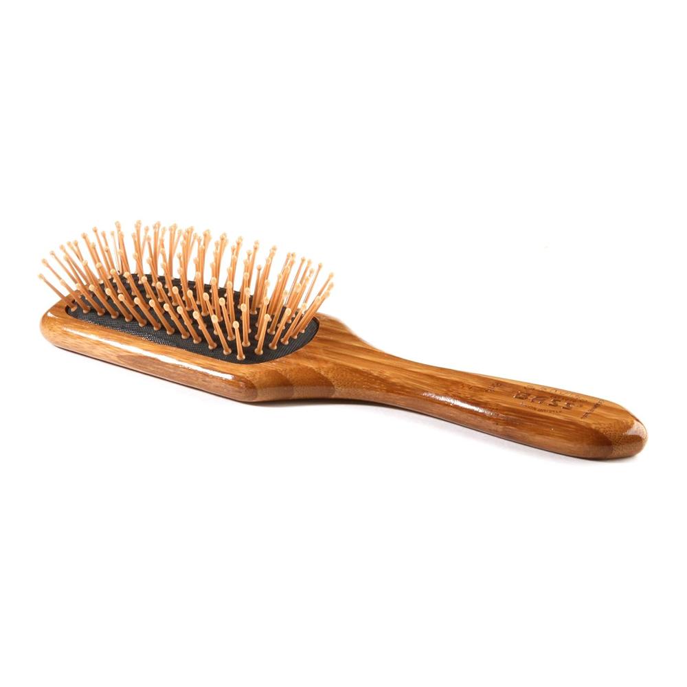 BASS Brushes Style & Detangle Hair Brush With Premium Bamboo Handle - Small Paddle with Nylon Pins-736473100182-LR-319795-1-LR eShop