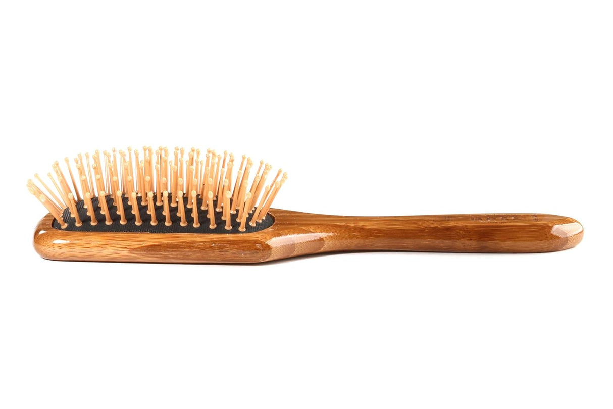 BASS Brushes Style & Detangle Hair Brush With Premium Bamboo Handle - Small Paddle with Nylon Pins-736473100182-LR-319795-3-LR eShop