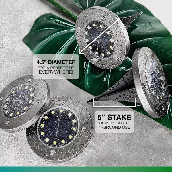 Bell + Howell LED Solar Powered Disk Lights, 4 count-080313020162-LR-340926-2-LR eShop