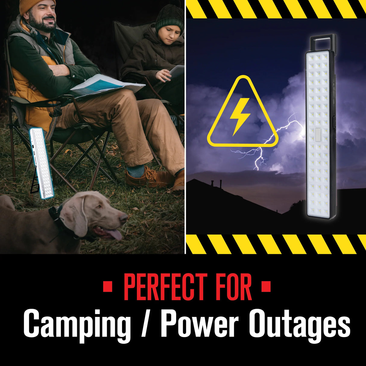 Bell + Howell Rechargeabe Lightbar Portable LED Lights - Black-080313085130-LR-352811-9-LR eShop