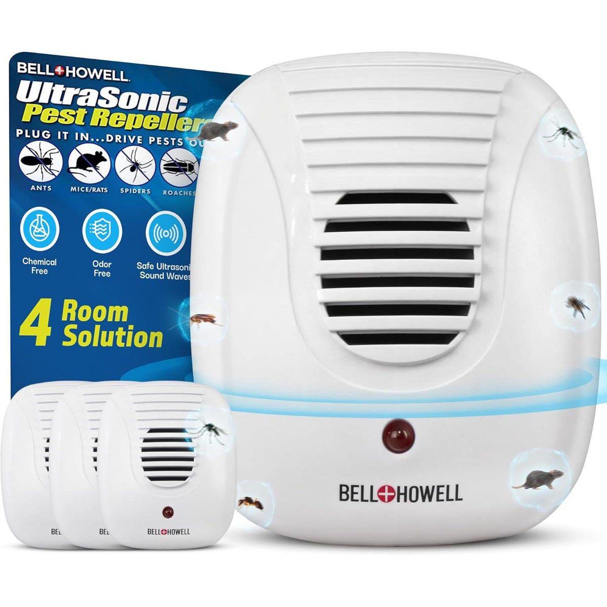 Bell + Howell Ultrasonic Indoor Pest Repeller, 4 count-852374001677-LR-352818-1-LR eShop