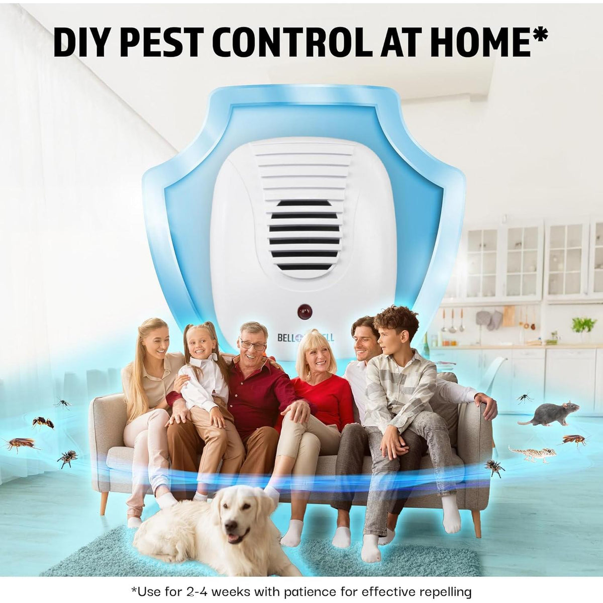 Bell + Howell Ultrasonic Indoor Pest Repeller, 4 count-852374001677-LR-352818-2-LR eShop