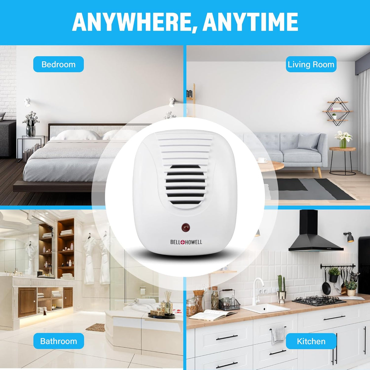 Bell + Howell Ultrasonic Indoor Pest Repeller, 4 count-852374001677-LR-352818-7-LR eShop