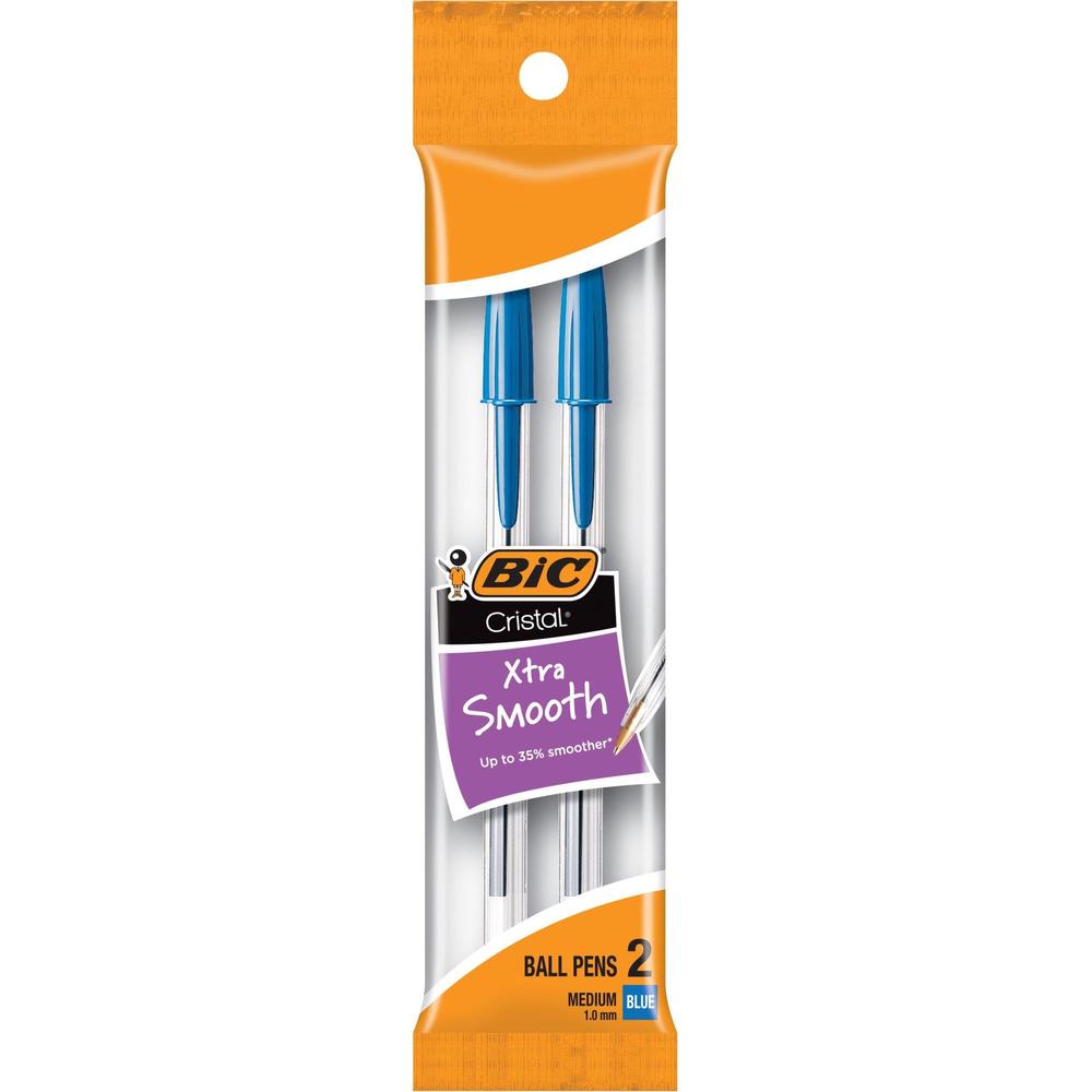 BiC Cristal Xtra Smooth Ballpoint Pen - Blue, 2 count-070330902824-LR-27391-1-LR eShop