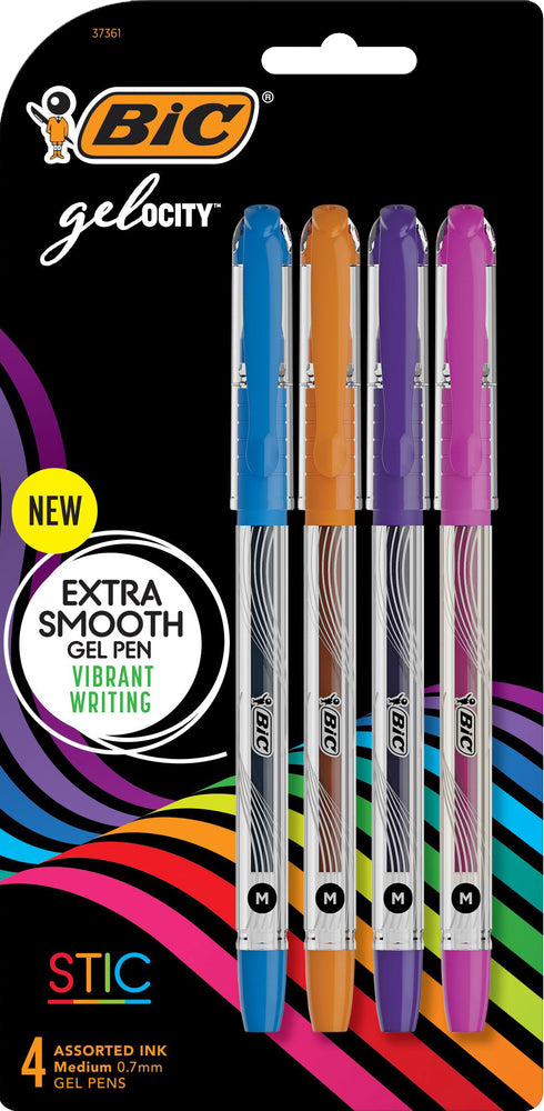 BiC Gel-ocity Stic Gel Pen - Assorted, 4 pack-070330373617-LR-354453-1-LR eShop