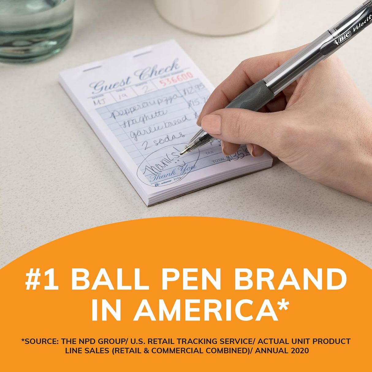 BiC Glide Retractable Ballpoint Pen - Black, 2 pack-070330186279-LR-218775-6-LR eShop