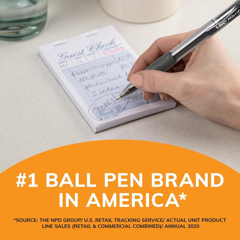 BiC Glide Retractable Ballpoint Pen - Black, 2 pack-070330186279-LR-218775-6-LR eShop