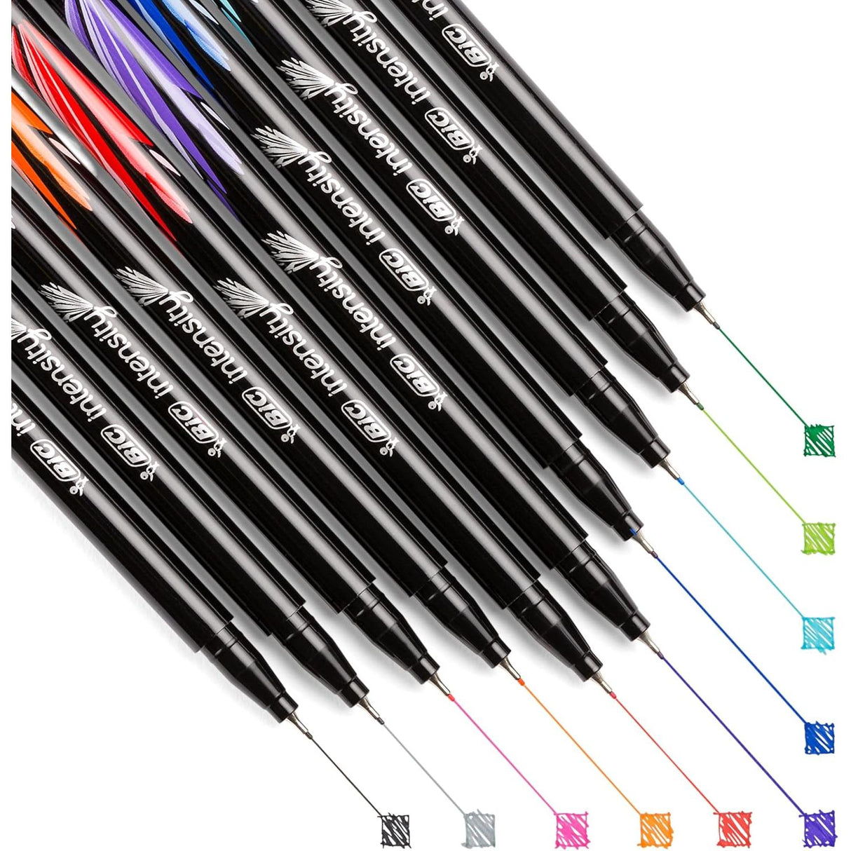 BiC Intensity Fineliner Marker Pens - Assorted Colors, 10 count-070330355569-LR-324248-2-LR eShop