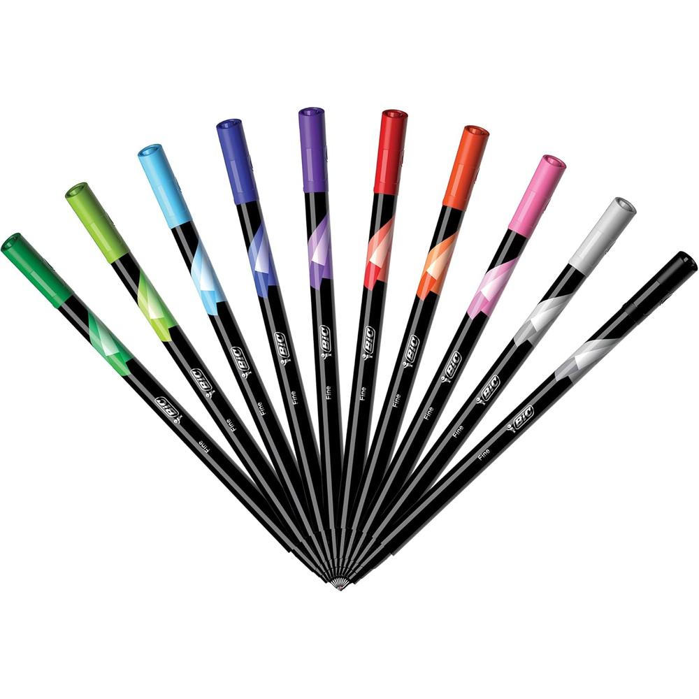 BiC Intensity Fineliner Marker Pens - Assorted Colors, 10 count-070330355569-LR-324248-3-LR eShop