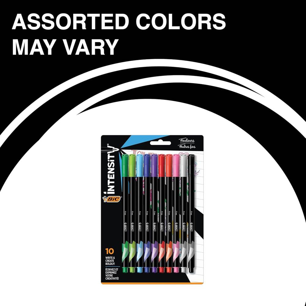 BiC Intensity Fineliner Marker Pens - Assorted Colors, 10 count-070330355569-LR-324248-5-LR eShop