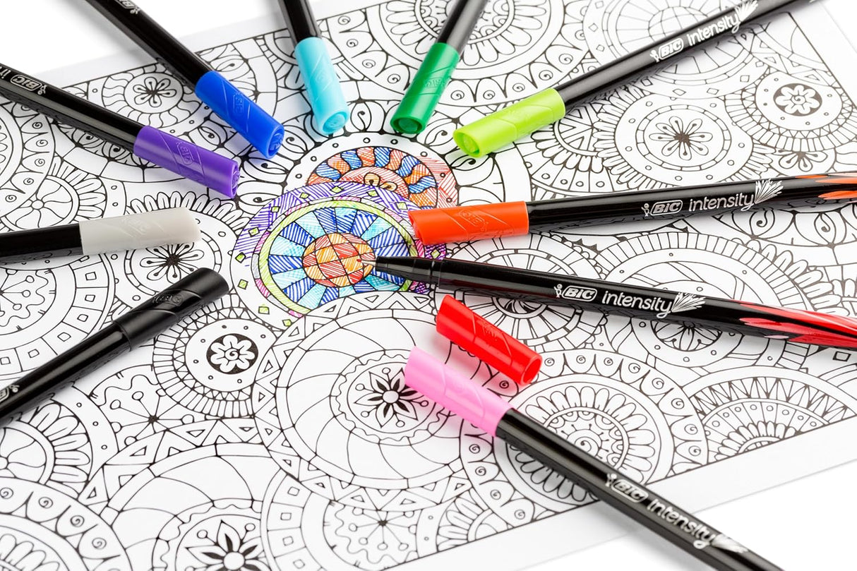 BiC Intensity Fineliner Marker Pens - Assorted Colors, 10 count-070330355569-LR-324248-6-LR eShop