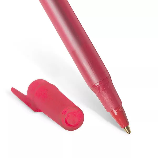 BiC Round Stic Xtra Life Ballpoint Pens - Red, 10 count-070330906099-LR-97634-3-LR eShop