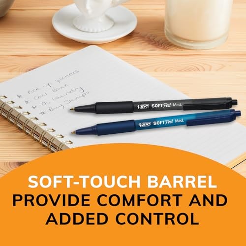 BiC Soft Feel Retractable Ballpoint Pens - Assorted Colors, 6 count-070330388086-LR-358624-3-LR eShop