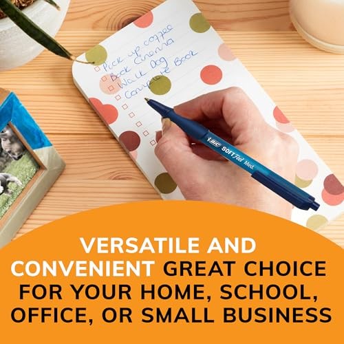 BiC Soft Feel Retractable Ballpoint Pens - Assorted Colors, 6 count-070330388086-LR-358624-4-LR eShop