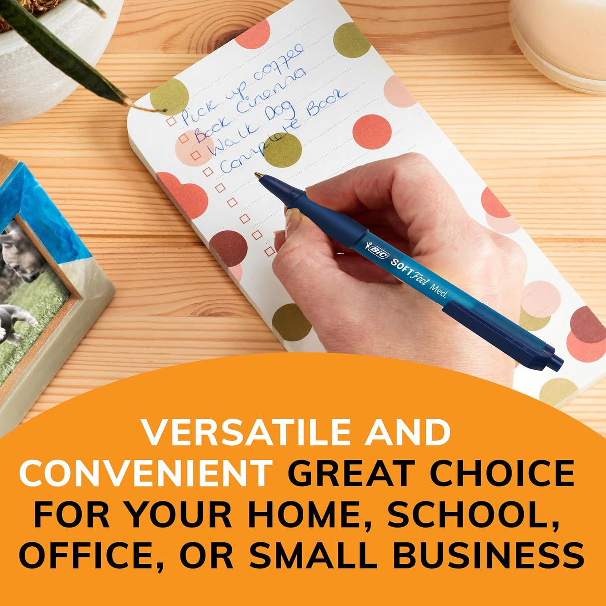 BiC Soft Feel Retractable Ballpoint Pens - Black, 6 count-070330388581-LR-358625-5-LR eShop