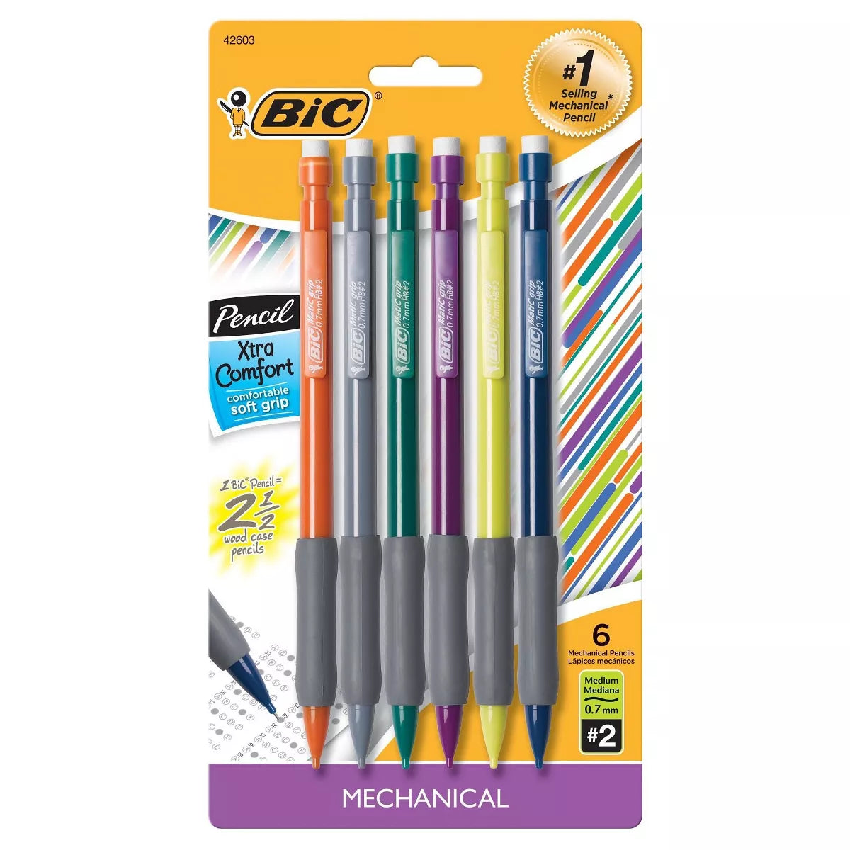 BiC Xtra Comfort Mechanical Pencil, 6 count-070330426030-LR-160967-1-LR eShop