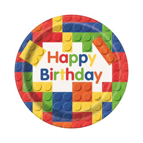BLDNG BLCKS BDAY 9" PLATE 8CT-011179582358-LR-333415-1-LR eShop