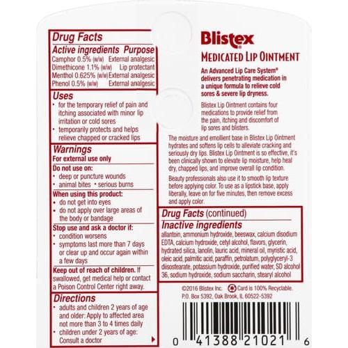 Blistex Medicated Lip Ointment, 0.21 oz-041388210216-LR-85753-5-LR eShop