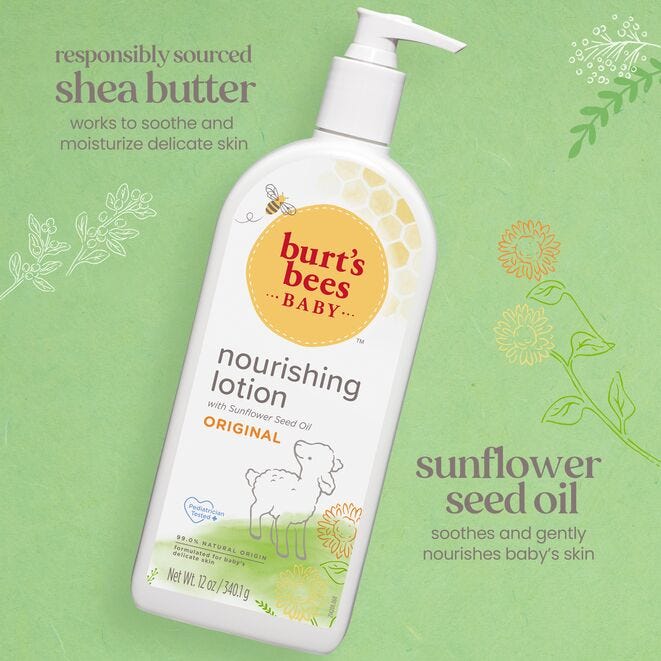 Burt's Bees Baby Nourishing Lotion - Original, 12 oz-792850014701-LR-266472-2-LR eShop