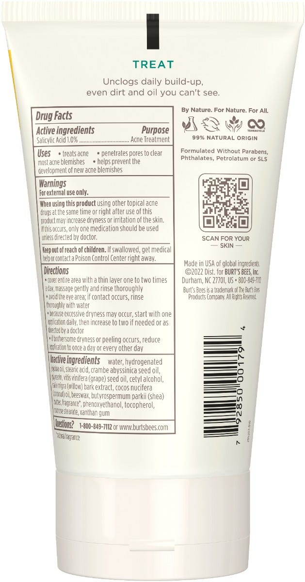 Burt's Bees Clear & Balanced Deep Cleansing Acne Scrub with Salicylic Acid, 4 oz-792850001794-LR-251003-13-LR eShop