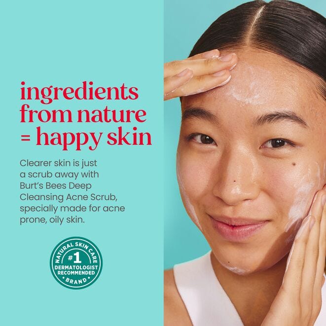 Burt's Bees Clear & Balanced Deep Cleansing Acne Scrub with Salicylic Acid, 4 oz-792850001794-LR-251003-6-LR eShop
