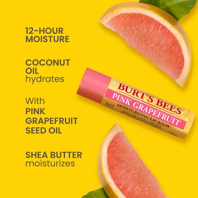 Burt's Bees Moisturizing Lip Balm - Pink Grapefruit-792850014503-LR-250889-3-LR eShop