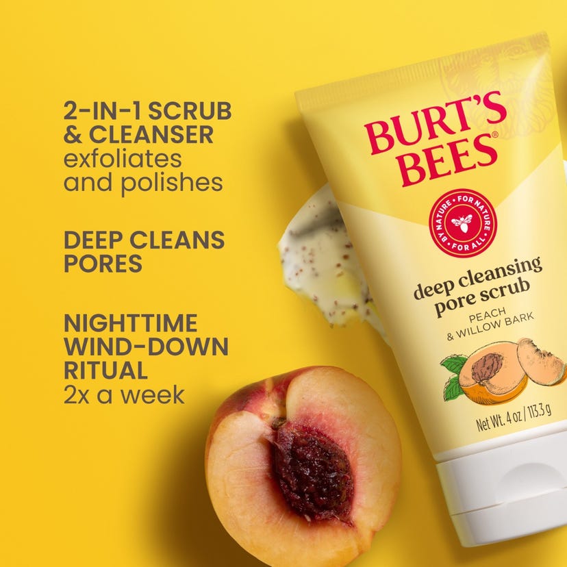 Burt's Bees Peach & Willow Bark Deep Pore Scrub, 4 oz-792850891999-LR-202448-4-LR eShop