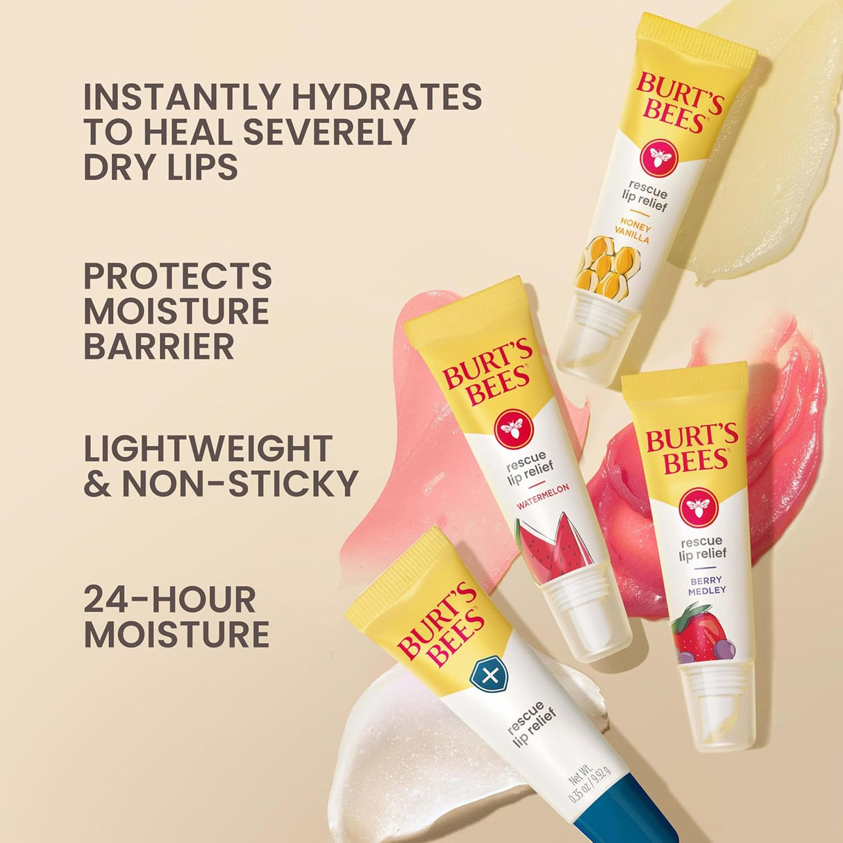 Burt's Bees Rescue Lip Relief - Honey Vanilla-792850662278-LR-362276-2-LR eShop