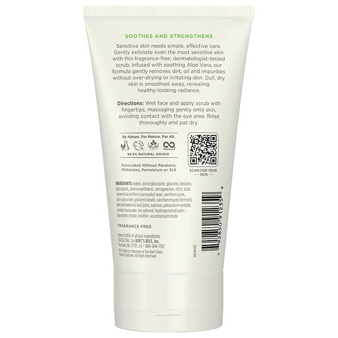 Burt's Bees Sensitive Solutions Gentle Face Scrub, 4 oz-792850912359-LR-346458-4-LR eShop