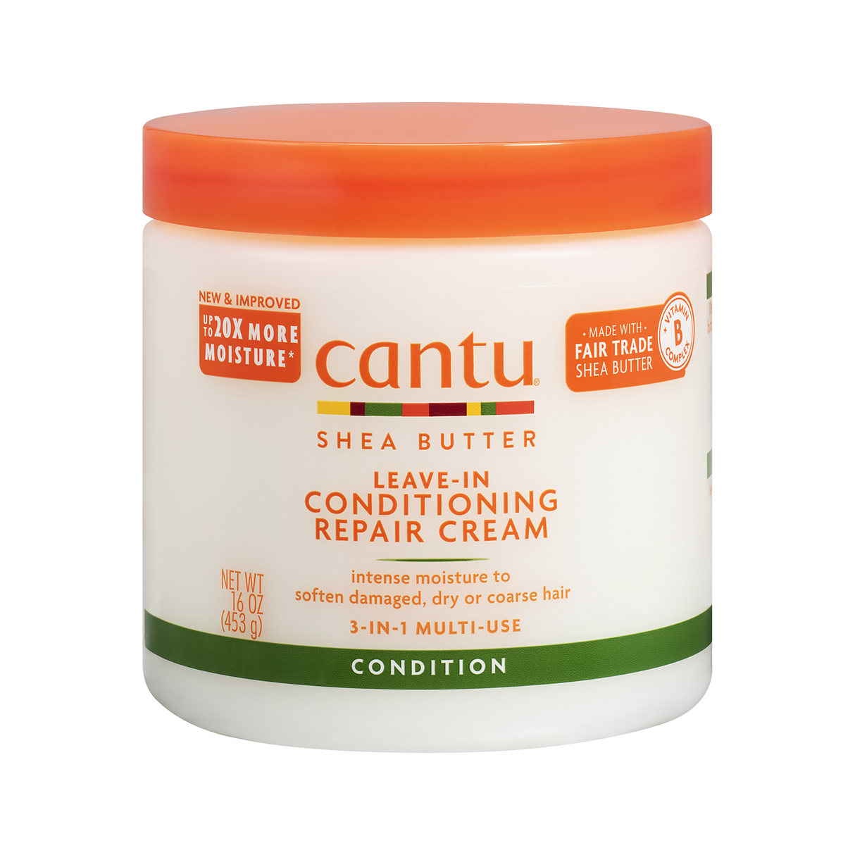 Cantu Shea Butter Leave-In Conditioning Repair Hair Cream, 16oz-856017000126-LR-255820-1-LR eShop
