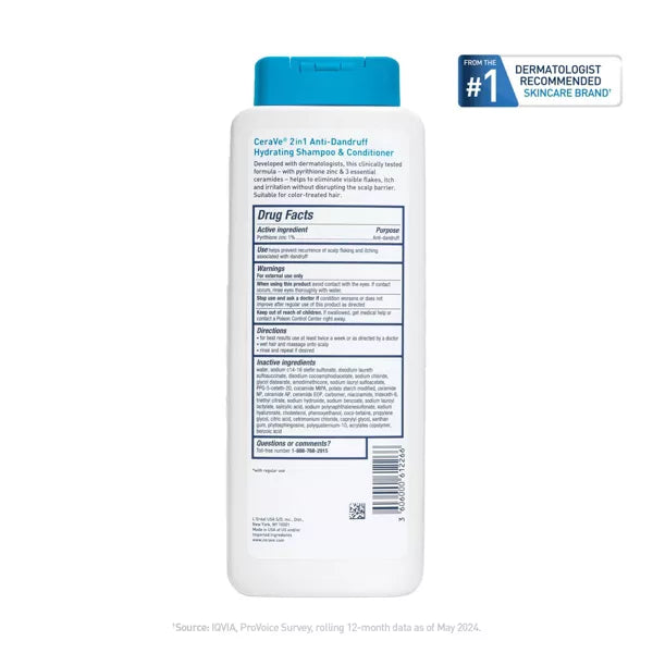 CeraVe Anti-Dandruff 2-in-1 Shampoo & Conditioner, 12 oz-3606000612266-LR-357368-13-LR eShop