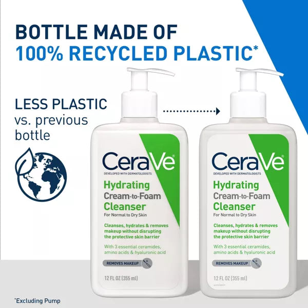 CeraVe Hydrating Cream-to-Foam Facial Cleanser, 12 oz-3606000559998-LR-346541-3-LR eShop