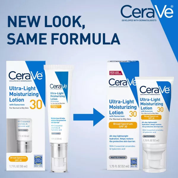 CeraVe Ultra-Light Face Lotion Moisturizer with SPF 30, 1.7 oz-3606000537521-LR-322577-4-LR eShop