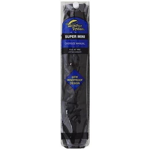 CHABY International The Weather Station Auto Open Compact Folding Umbrella - Black, 42"-082815803946-LR-179589-2-LR eShop