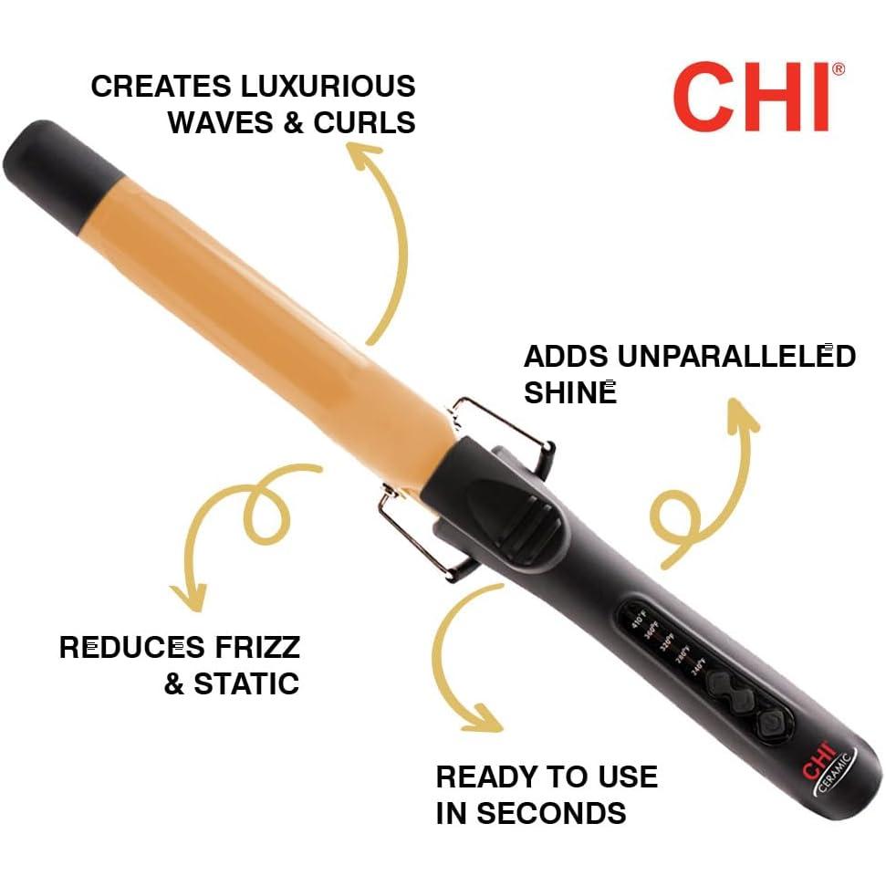 CHI 1 inch Ceramic Curling Iron - Black-813843040801-LR-346406-2-LR eShop