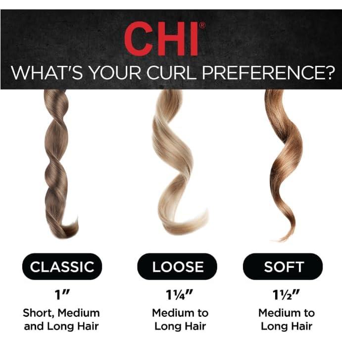CHI 1 inch Ceramic Curling Iron - Black-813843040801-LR-346406-5-LR eShop
