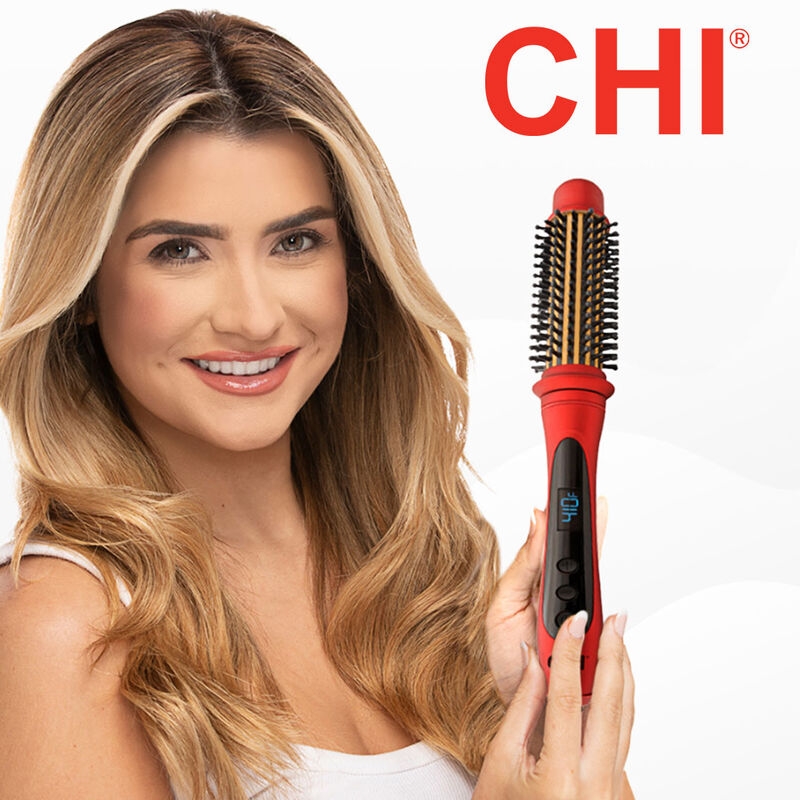 CHI 1.25 inch Tourmaline Ceramic Heated Round Brush - Ruby Red-813843033919-LR-348289-2-LR eShop