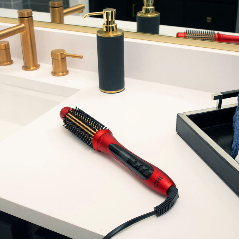 CHI 1.25 inch Tourmaline Ceramic Heated Round Brush - Ruby Red-813843033919-LR-348289-6-LR eShop