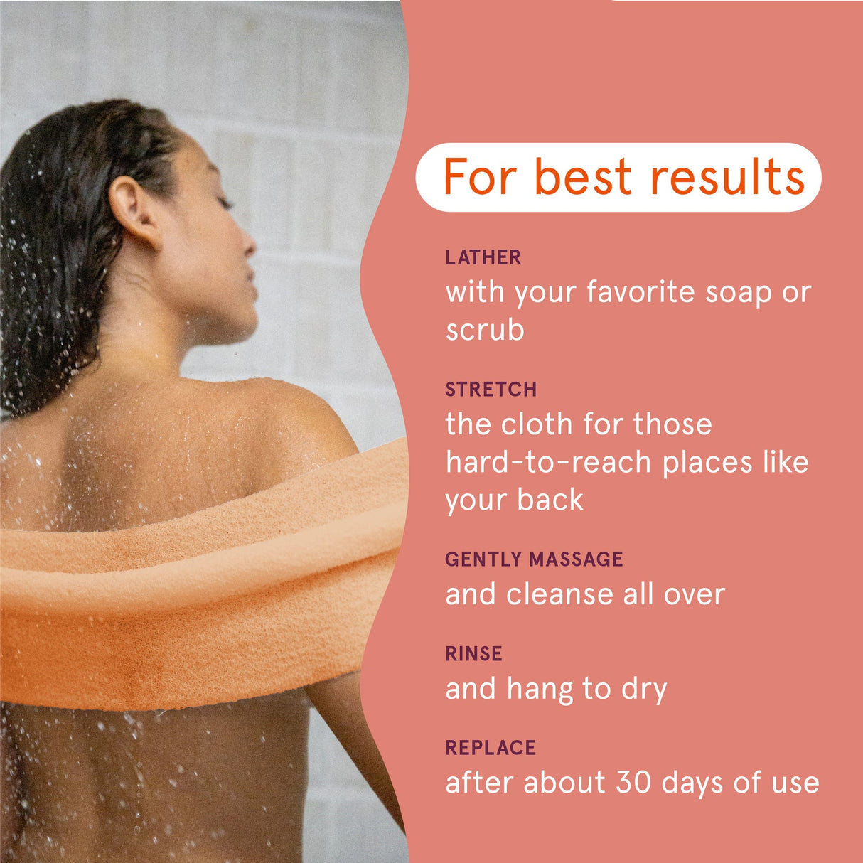 CLEANLOGIC Bath and Body Exfoliating Stretch Cloth - Assorted-856091001040-LR-233150-5-LR eShop