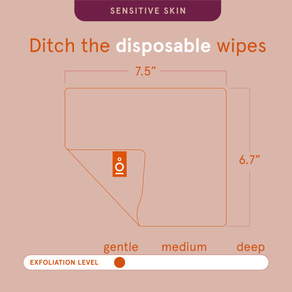 CLEANLOGIC Bath & Body Sensitive Skin Dual-Texture Face Cloth - Assorted-813606023560-LR-344407-3-LR eShop
