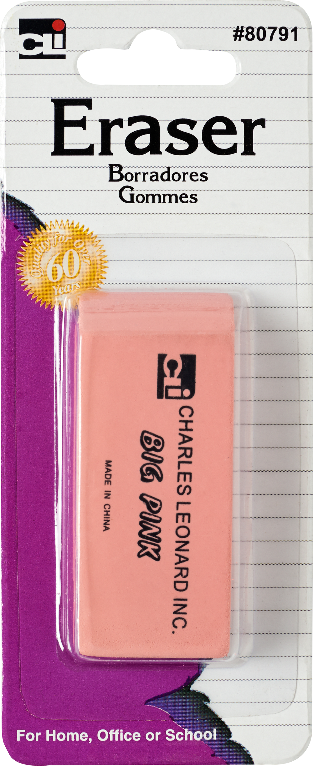 CLi Pencil Eraser - Pink-026487807918-LR-254334-1-LR eShop