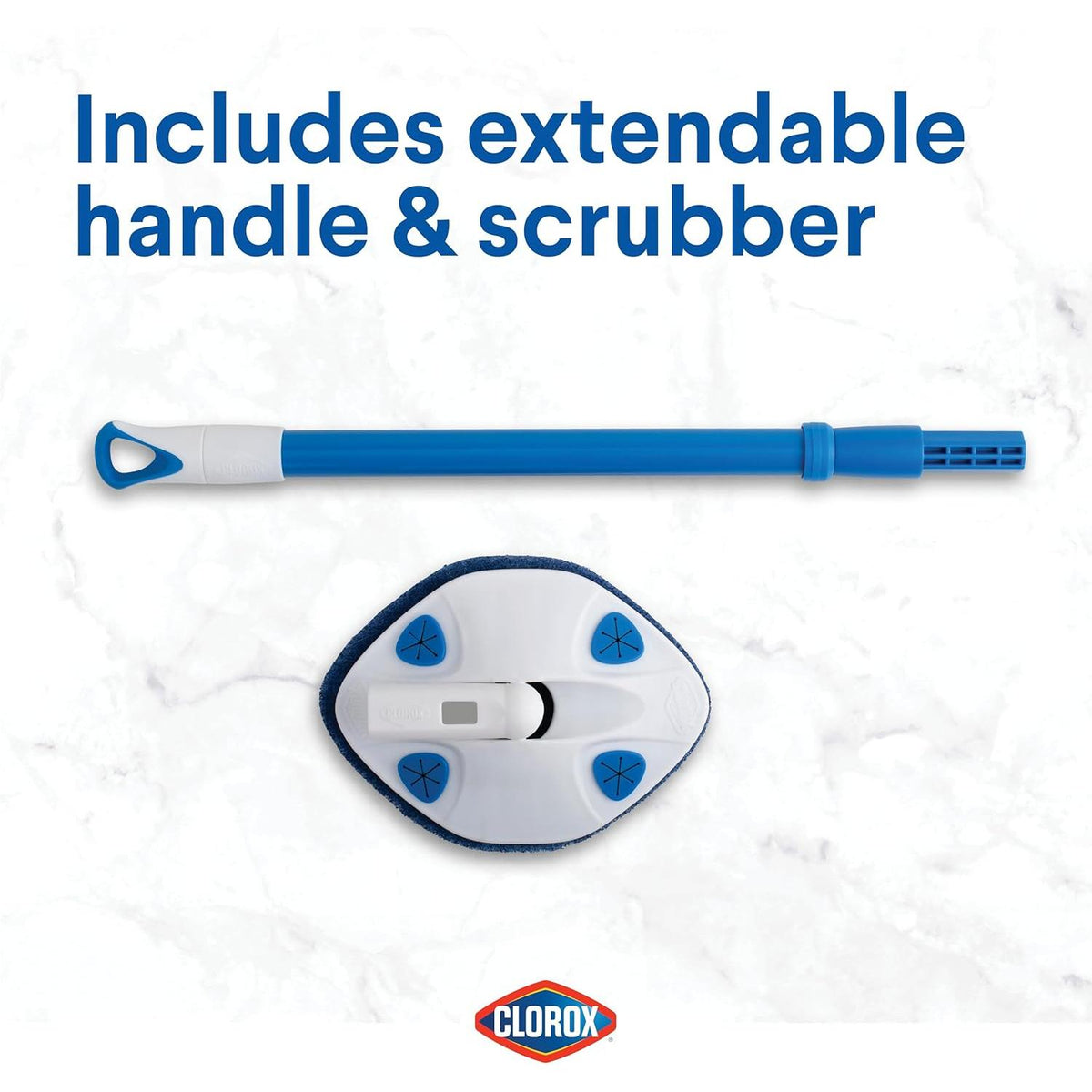 CLOROX Extendable Tub & Tile Scrubber - Blue-070982002712-LR-349290-10-LR eShop