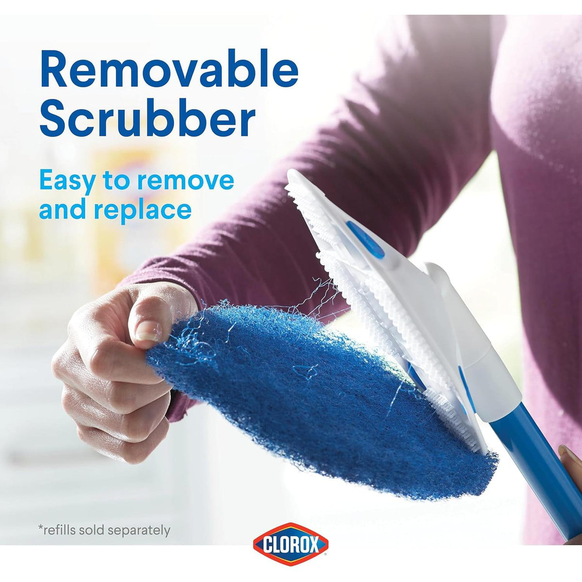 CLOROX Extendable Tub & Tile Scrubber - Blue-070982002712-LR-349290-12-LR eShop