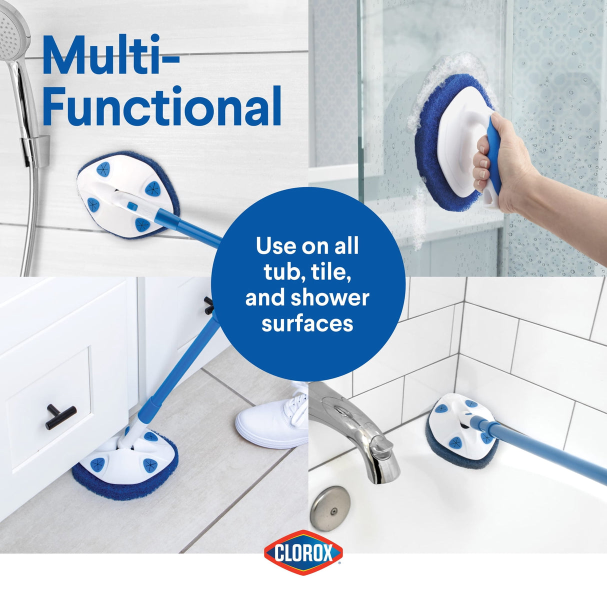 Clorox Tub and Tile Scrubber Refill for Extendable Tub & Tile Scrubber-765060786003-LR-337171-3-LR eShop