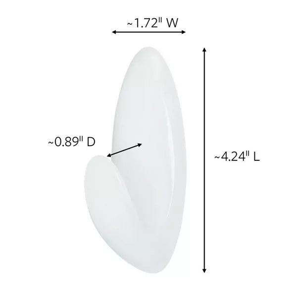 Command Large Bath Towel Hook - White, 1 Hook + 1 Strip-051141958392-LR-273056-2-LR eShop